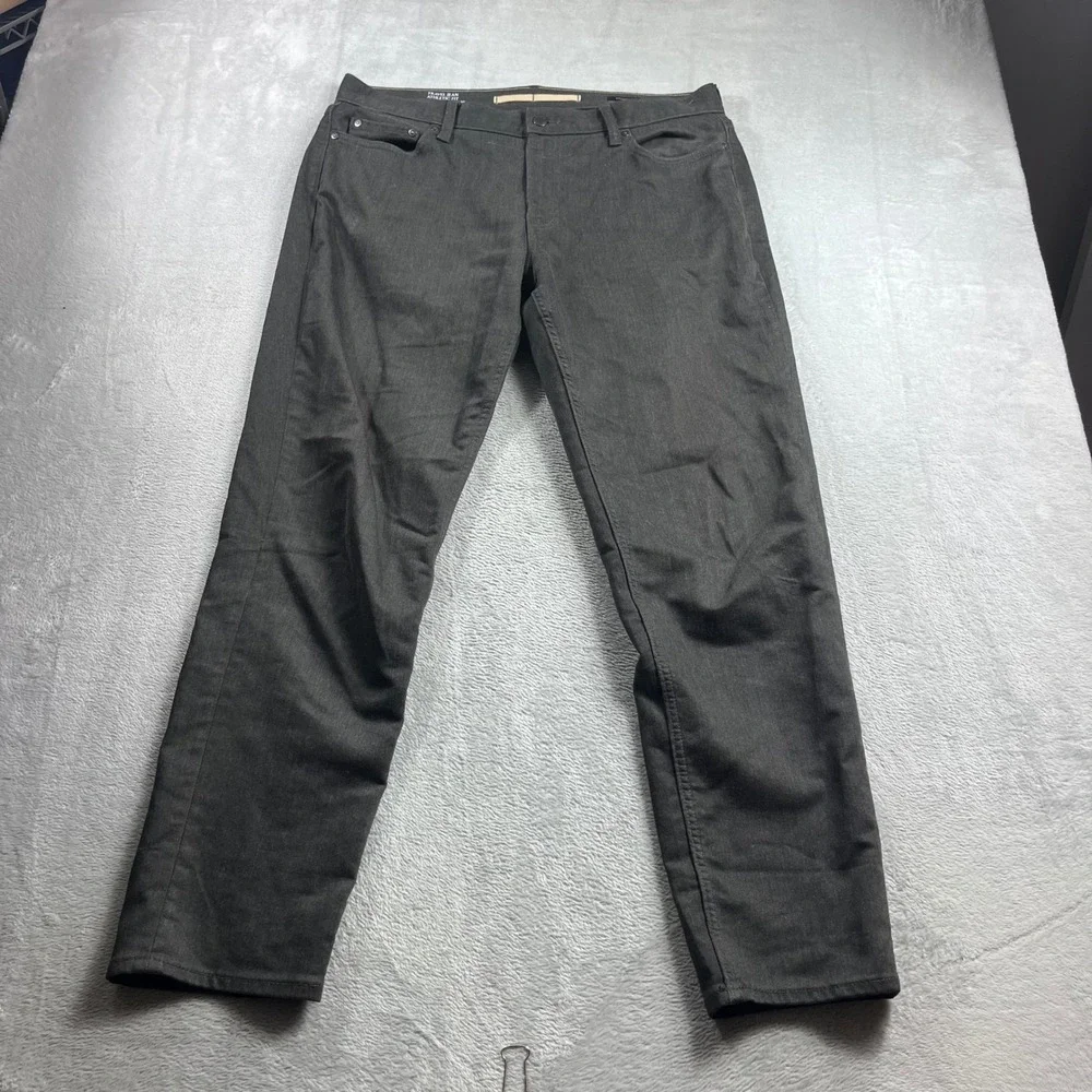 Banana Republic Travel Jean Mens 35x32 Athletic Fit Charcoal Grey Pants